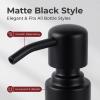 2Pcs Black Stainless Steel Soap Dispenser Pump Rust Proof Soap Pump Replacement Fit 28/400 Thread Neck Bottles for Regular Mouth Bottle Bathroom Kithen view 4