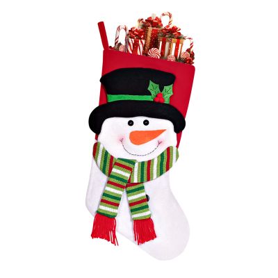 Habbiful Large Christmas Stockings Xmas Stockings for Gifts Christmas Tree Fireplace Decoration Snowman Stocking Xmas Tree Hanging Gift Bag for Home Holiday Xmas Party Decoration Favors