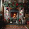 Habbiful Large Christmas Stockings Xmas Stockings for Gifts Christmas Tree Fireplace Decoration Snowman Stocking Xmas Tree Hanging Gift Bag for Home Holiday Xmas Party Decoration Favors view 3