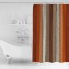 Huotupsine Farmhouse Burnt Orange Brown Shower Curtain Set - 36" x 78" Washable Bathtub Curtain with 12 Hooks, Vintage Country Wooden Waterproof Fabric Stall Shower Curtains for Bathroom/Bathtub view 2