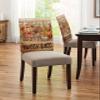 Pinroote Hello Fall Squirrel Chair Covers - 4 Pcs Dining Room Chair Back Covers, Orange Plaid Pumpkins Thanksgiving Chair Slipcovers Removable Chair Protectors Covers for Kitchen/Banquet/Party 19"x20" view 4