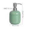LOVULIFE Kitchen Soap Dispenser Soap Pumps Celadon Lotion Bottle Dishwashing Liquid Dispenser Household Bathroom Hotel Round Soap Dispenser 430ml/15.1oz Soap Dispenser for Bathroom(B) view 2