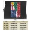 Ethiopian and American Flag Ultra-Soft Micro Flannel Blanket 60x50 inch Throw Blankets for Bedroom Sofa view 2