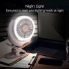 OLKWDAF5 Ultra Quiet Small Fans, Portable Desk Fan with Night Light, 540 Oscillating, 3 Speeds Mini USB Fan, Personal Electric Fan for Bedroom Home Office Travel(Blue) view 4