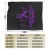 Domestic Violence Awareness Ultra-Soft Micro Flannel Blanket 60x50 inch Throw Blankets for Bedroom Sofa view 2