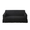 DEZYPZAM Couch Cover, Stretch Couch Covers, Sofa Cover, Sofa Slipcover, Non Slip Sofa Covers, Sofa Cover Furniture Protector, for Kids, Pets, Dog (Black,2 Seater) view 1