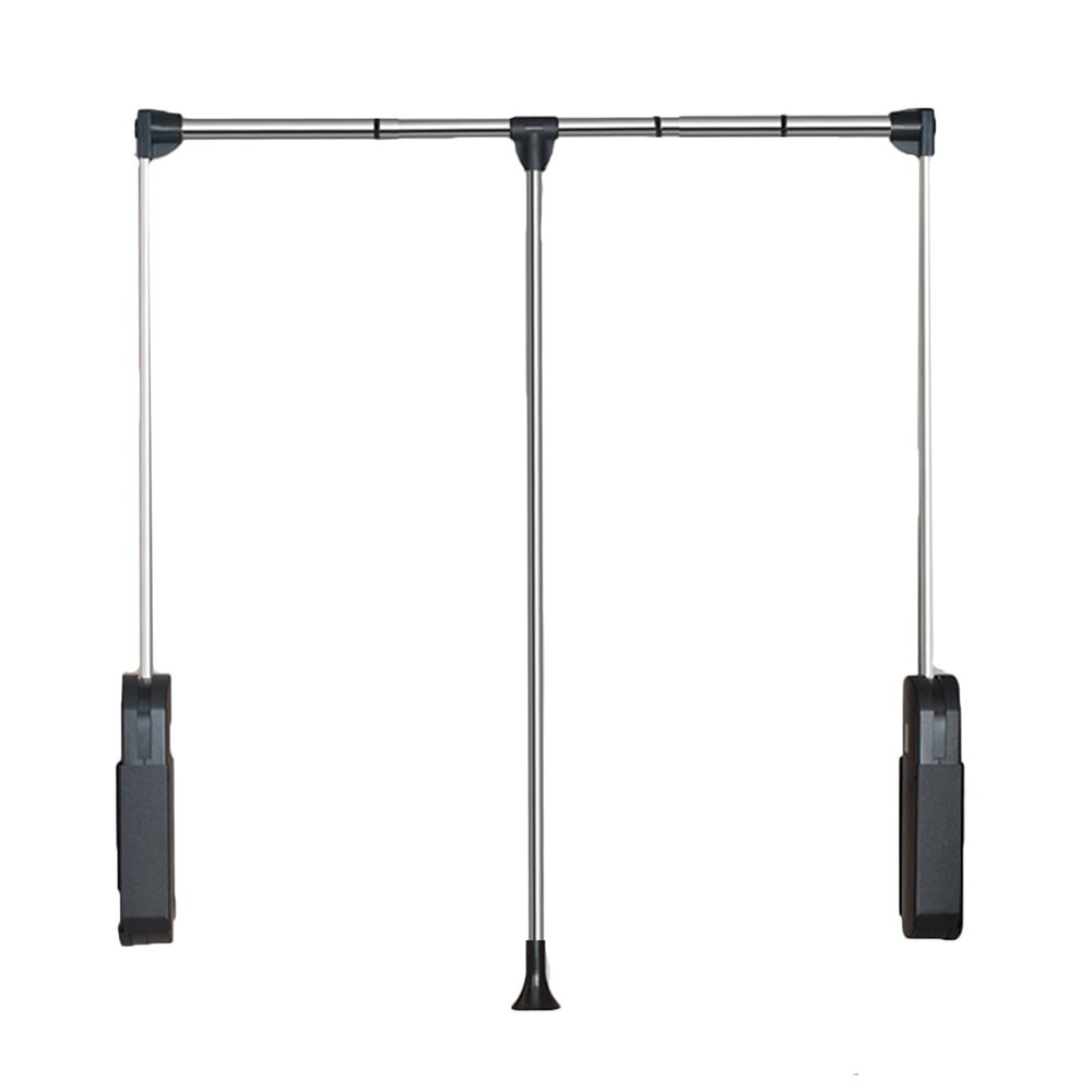 Pull Down Clothes Rail Adjustable 550-1250mm,Pull Down Wardrobe Rail,Telescopic Lift with Return,Heavy Duty Hanger for Hanging Clothes Wardrobe,Space Saving(550-700mm)