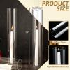 Treela 36 Pcs 2.5" W x 14" H Hurricane Candle Holder Sleeve Bottomless Glass Cylinder Candleholder Sleeve Tall Candle Glass Cover Clear Open Ended Shade Chimney Tube Cover for Pillar Taper Lamp view 2