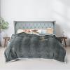 ShowyLive Extra Thick Blanket for Sofa Recliner Bed, Warm 3 Layers Flannel Blanket for Winter Autumn, Plush Quilt, Breathable Velvet Comforter, Washable Throw Blanket 810gsm (Grey 200x230cm) view 1