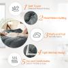 ShowyLive Extra Thick Blanket for Sofa Recliner Bed, Warm 3 Layers Flannel Blanket for Winter Autumn, Plush Quilt, Breathable Velvet Comforter, Washable Throw Blanket 810gsm (Grey 200x230cm) view 4