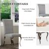 Anewsun Silver Boucle Dining Chairs Set of 4, Modern Upholstered High Back Gray Kitchen Dining Chairs with Thick Cushions Chrome Stainless Steel Polished Legs, Loads 500lbs for Kitchen Dining Room view 4