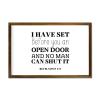 I HAVE SET BEFORE YOU AN OPEN DOOR AND NO MAN CAN SHUT IT Framed Wood Sign Wall Plaque 12x8in Wooden Wall Sign with Quotes,Farmhouse Bedroom Living Room Home Decor view 1