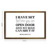 I HAVE SET BEFORE YOU AN OPEN DOOR AND NO MAN CAN SHUT IT Framed Wood Sign Wall Plaque 12x8in Wooden Wall Sign with Quotes,Farmhouse Bedroom Living Room Home Decor view 2