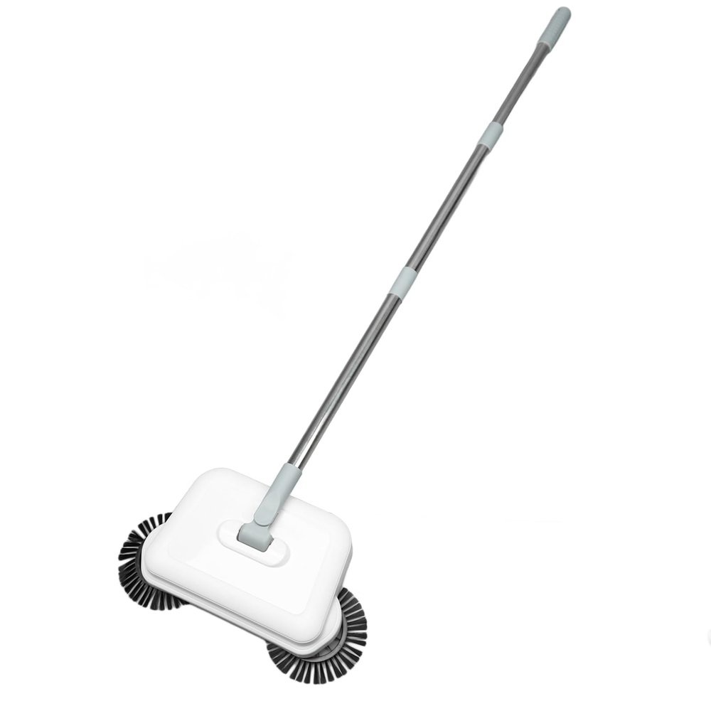 HomeLoft Basics Hand Push Sweeper, 360 Degree Rotation, Stainless Steel Rods, Foldable, Compact Manual Sweeper Carpet Sweeper, Suitable for Hard Surfaces, Wet or Dry, Ergonomic Handle, Generic0u6ieyhn3k