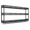SARKEY Modern Wall Mounted Wine Rack with LED Light, Bar Unit Floating Liquor Shelves with Wine Glass Holder, Multi Functional Display Storage Organizer, for Kitchen Wine Cellar(Black,100x25x90cm) view 1
