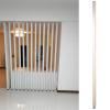 9 8 7 6 5 4 3 2 Feet Tall Partition Wall Room Divider Aluminum Slats, Floor To Ceiling Separation Post for Office Hotels Restaurants Home, Hollow Decor Column Screen(Pack of 1,250cm/8.2ft/98.4" High) view 1