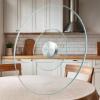 27" Glass Lazy Susan for Dining Table - Tempered Glass Round Clear Tabletop Large Rotating Tray, Silent & Smooth Spin (27inch/70cm) view 1