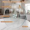 27" Glass Lazy Susan for Dining Table - Tempered Glass Round Clear Tabletop Large Rotating Tray, Silent & Smooth Spin (27inch/70cm) view 2