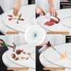 27" Glass Lazy Susan for Dining Table - Tempered Glass Round Clear Tabletop Large Rotating Tray, Silent & Smooth Spin (27inch/70cm) view 4