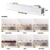 Lebolna Solid Wood Floating Tv Stand Shelf with Drawers,Wall Mounted Entertainment Center Floating Media Console,Farmhouse Wooden Floating Tv Cabinet for Living Room(47.2" W x 8" D x 9.5" H, White) view 2