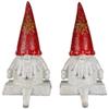 Northlight Glittered Gnome Christmas Stocking Holders - 8.25" - Set of 2 view 1
