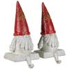 Northlight Glittered Gnome Christmas Stocking Holders - 8.25" - Set of 2 view 4