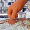 Xtreme Orange Nitrile Gloves with Diamond Texture, Powder Free, Industrial Grade, Size Medium, Case of 1000 Gloves view 4