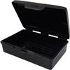 American Comb Black Toothbrush Covers & Soap Box Set - Matching Colors - Tooth Brush Cover Cap, Soap Dish Travel, Soap Dish Holder Travel - Plastic Portable Set with Cover view 4