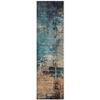Addison Rugs Chantille ACN1206 Teal 2'3" x 7'6" Indoor Outdoor Runner Rug, Machine Washable, Stain Resistant, Easy Clean, Non Shedding, Hallway, Laundry, Patio, Kitchen Rug view 1