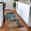 Addison Rugs Chantille ACN1206 Teal 2'3" x 7'6" Indoor Outdoor Runner Rug, Machine Washable, Stain Resistant, Easy Clean, Non Shedding, Hallway, Laundry, Patio, Kitchen Rug view 2