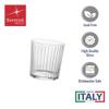 Bormioli Rocco Exclusiva Negroni Glasses, Set of 12-12 Oz. Ribbed Cocktail Tumblers Made in Italy with Star Crystal Glass & XLT Treatment - Stylish Everyday Drinkware, Dishwasher Safe view 3