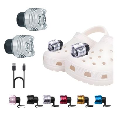 RAHAN 2Pcs Lights for Shoes Headlights Outdoor Camping, Essential Shoe Lights, Clip on Clog Flashlight, LED Flashlight for Cycling