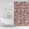 Fall Pink Pumpkins Shower Curtain Set with Hook 66" x 72",Retro Thanksgiving Fall Eucalyptus Washable Cloth Polyester Fabric Shower+Curtain,Waterproof Bath Curtains for Bathroom,Showers,Bathtubs Decor view 2