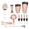 Stainless Steel Set 11 Piece Bartender Tools Kit for Professional and Home Mixology with Jigger Strainer and Mixing Spoon view 1