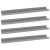 SYXUYP Wall Shelves 4 pcs Gray,Kitchen Shelves,Display Shelf,Wall Storage Shelves,Floating Shoe Shelves,Modern Stely,for Restaurant,Bar,Home, Kitchen,Laundry,Garage,23.6"x3.5"x1.2" view 1