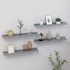 SYXUYP Wall Shelves 4 pcs Gray,Kitchen Shelves,Display Shelf,Wall Storage Shelves,Floating Shoe Shelves,Modern Stely,for Restaurant,Bar,Home, Kitchen,Laundry,Garage,23.6"x3.5"x1.2" view 2