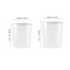 LICONG-2019 Trash Can Wastepaper Basket Household Bathroom Bathroom Living Room Lightweight Luxury Narrow Kitchen Bedroom Wastebasket Large Garbage Can(Orange,Medium) view 2