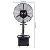 FAFACAI Commercial Fan, Floor Fans for Bedroom Silent, 3-Speed Adjustable-Height Oscillating Pedestal Fan view 2