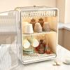 Zerodis Practical Drainer Design for Cup Storage, Transparent Tea Cup Organizer for Home Office (White) view 2