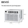 Bevoi BEV12WiNCC 12,000 BTU EasyCool Window Air Conditioner with Remote 115V 15A in White view 3