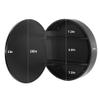 Movo 26 Inch x 26 Inch Round Circle Black Aluminuml Framed Bathroom Mirror Medicine Cabinet, Circular Storage Cabinet Surface Mounted Black view 2