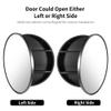 Movo 26 Inch x 26 Inch Round Circle Black Aluminuml Framed Bathroom Mirror Medicine Cabinet, Circular Storage Cabinet Surface Mounted Black view 4