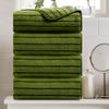 4 Pcs Army Green Cabana Stripe Large Bath Towels 35"x70" Oversized Bath Sheet Soft Breathable Jumbo Bathroom Towels Highly Absorbent Shower Towel Quick Dry Beach Chair Towel Spa Gym Hotel Towel Set view 1