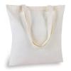 FF Sgdfc 2 Pcs Canvas Tote Bags, Natural Color Tote Bags 15 x 16 inch Sustainable Eco Friendly reusable, for Grocery Bags, DIY Gift Bags, Shopping Bags (Natural Colour) view 1