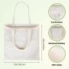 FF Sgdfc 2 Pcs Canvas Tote Bags, Natural Color Tote Bags 15 x 16 inch Sustainable Eco Friendly reusable, for Grocery Bags, DIY Gift Bags, Shopping Bags (Natural Colour) view 3