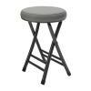 20in Foldable Tall Bar Stool with Footrest, No Assembly, Portable Kitchen Folding Chair for Adults with 265lb Capacity(Black-Gray) view 1