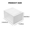 KaBuea Shoe Storage Box, Shoe Organizer, Easy Assembly, Shoe Display Cabinet Stackable, Great For Closet, Home, Office, Bedroom (Size : G) view 2