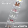 KaBuea Shoe Storage Box, Shoe Organizer, Easy Assembly, Shoe Display Cabinet Stackable, Great For Closet, Home, Office, Bedroom (Size : G) view 4