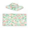 Haskirky Fresh Style Floral Fragments 3 Piece Towel Set,Absorbent Soft Bath Towel Quick Dry Light Weight Hand and Washcloth Set for Gym Bathing Home Shower view 2
