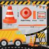 ALINK 12 Pack Construction Cone Cups with Straws, 10 oz Race Car Traffic Cones Party Favor Cups, Construction Traffic Theme Racing Car Hotwheels Birthday Party Supplies view 2